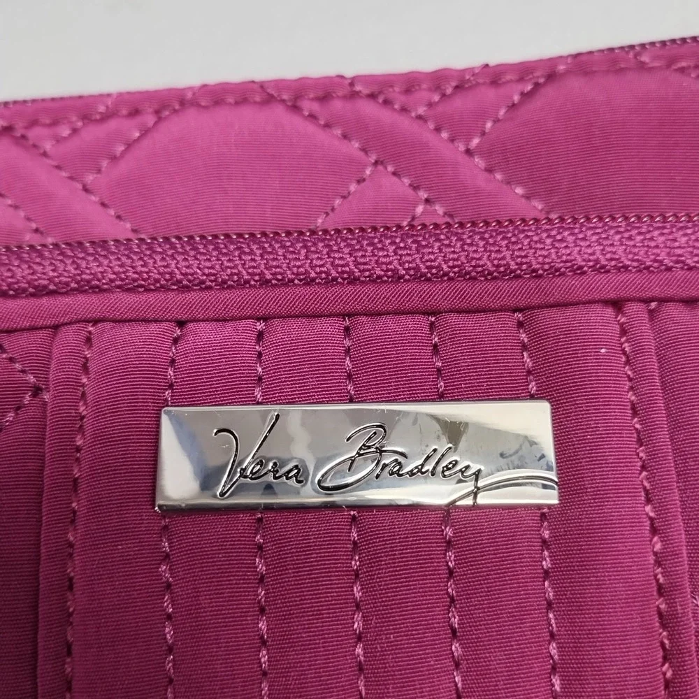 Vera Bradley Shoulder Bag Womens Multi Quilted Zip Pockets with Travel Pill Case